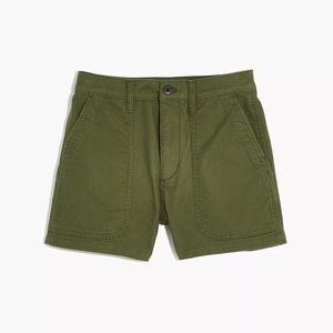Madewell ThePerfect Vintage Military Short , size 33 , color PALM TREE